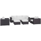 outdoor 7 Piece Outdoor Patio Sectional Set