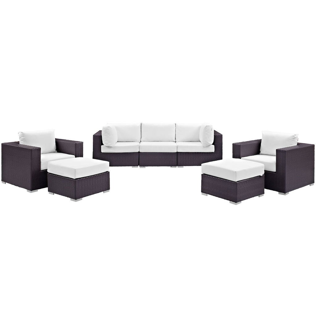 outdoor 7 Piece Outdoor Patio Sectional Set