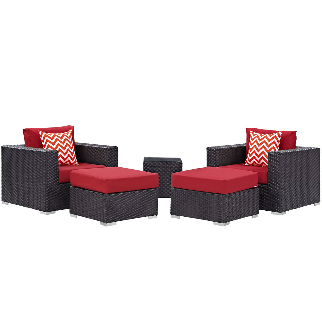 outdoor 5 Piece Outdoor Patio Sectional Set