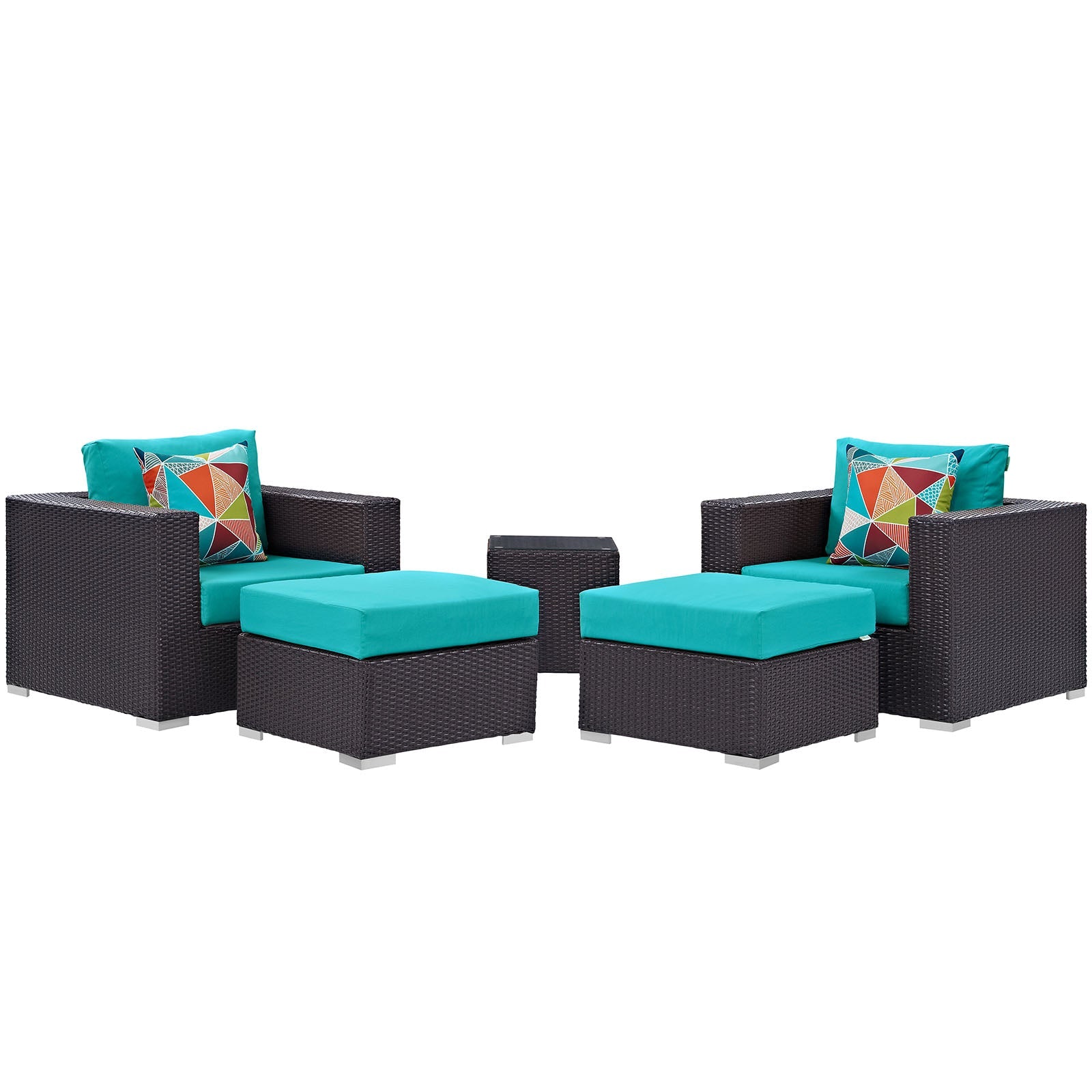 outdoor 5 Piece Outdoor Patio Sectional Set