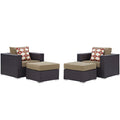 outdoor 4 Piece Outdoor Patio Sectional Set