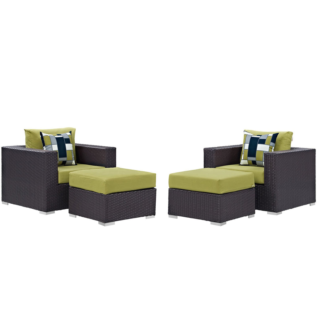 outdoor 4 Piece Outdoor Patio Sectional Set
