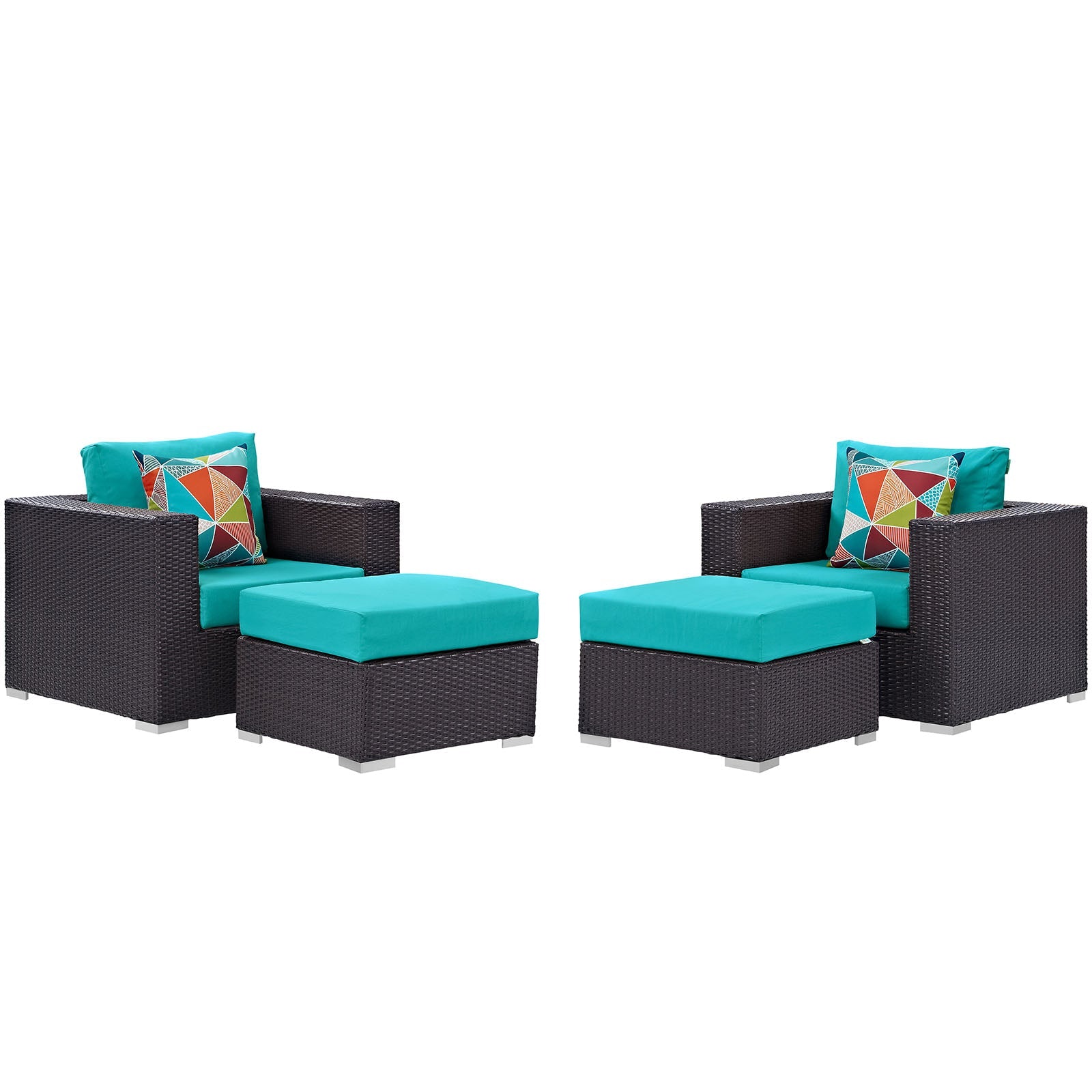 outdoor 4 Piece Outdoor Patio Sectional Set