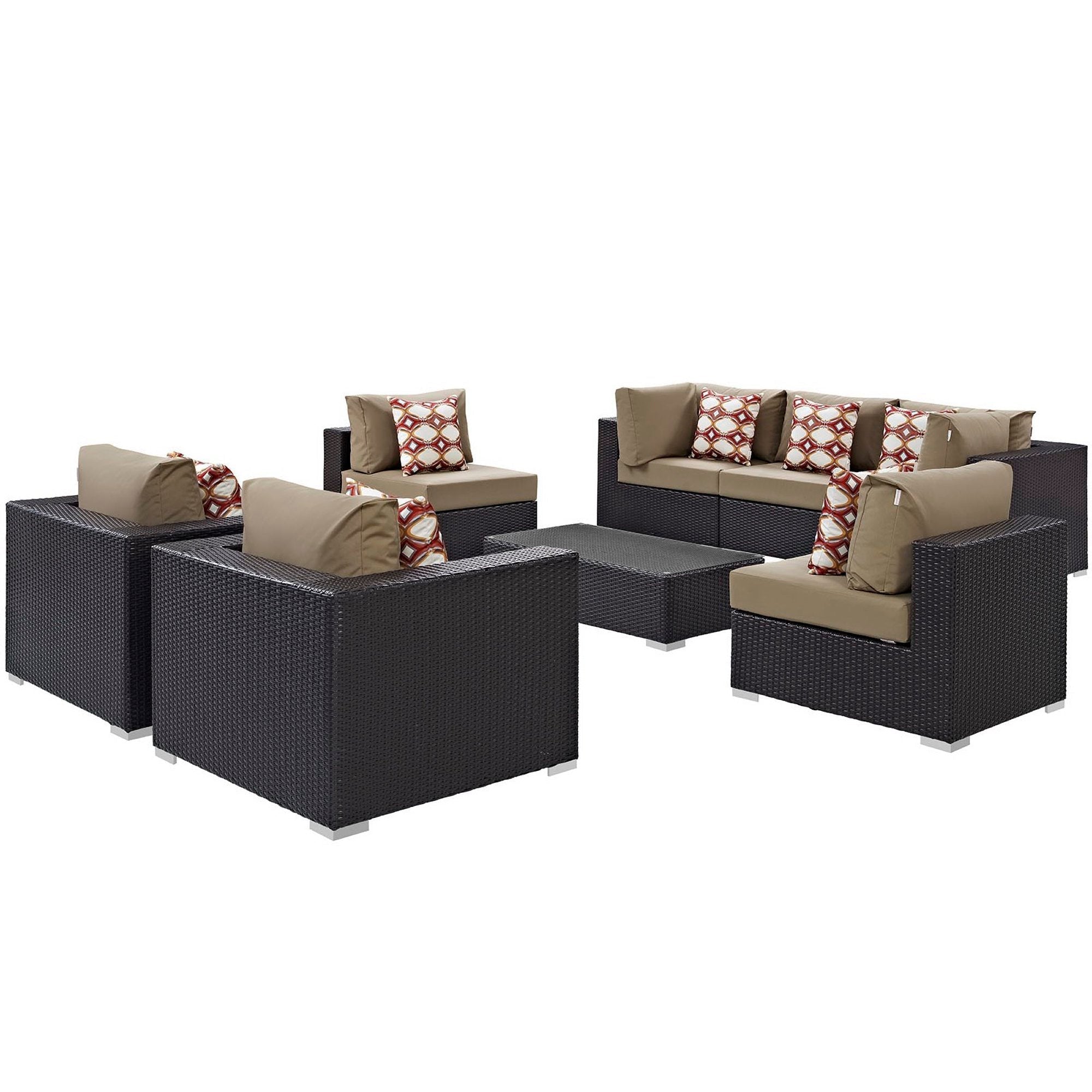 Convene 9 Piece Outdoor Sectional Set