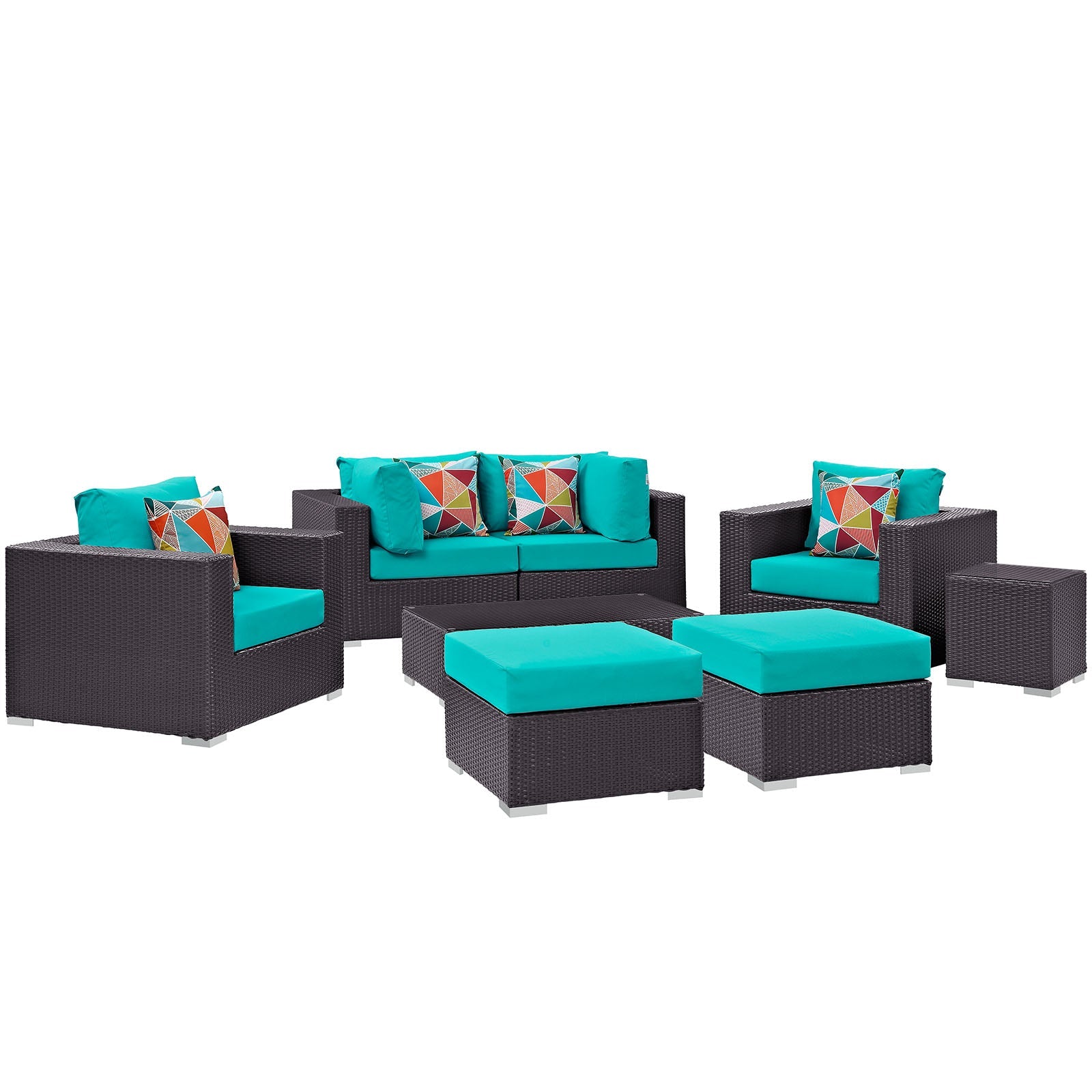 outdoor 8 Piece Outdoor Patio Sectional Set