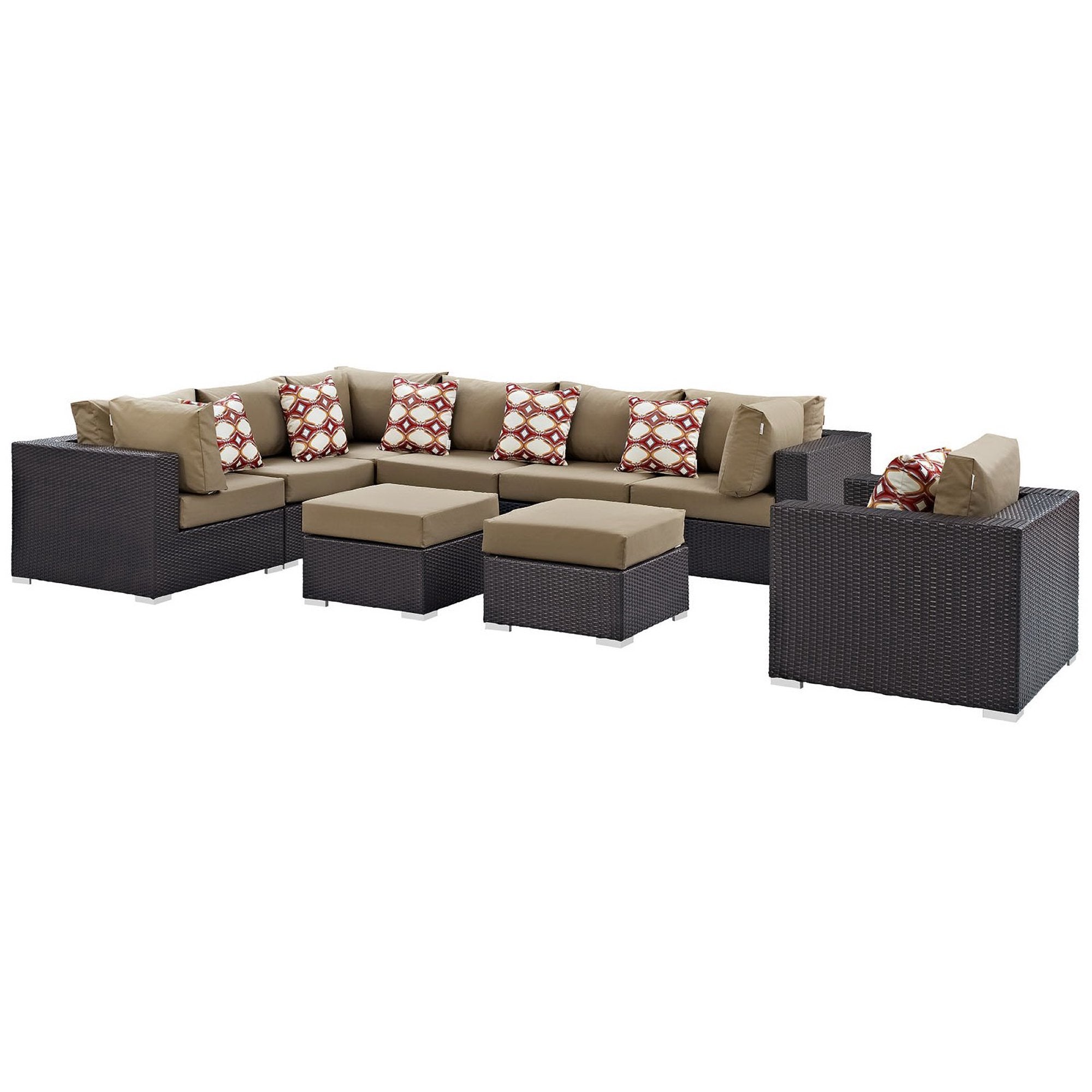outdoor 9 Piece Outdoor Sectional Set