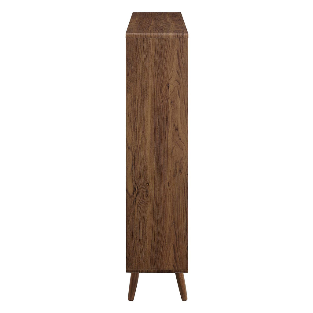 Transmit 7 Shelf Wood Grain Bookcase