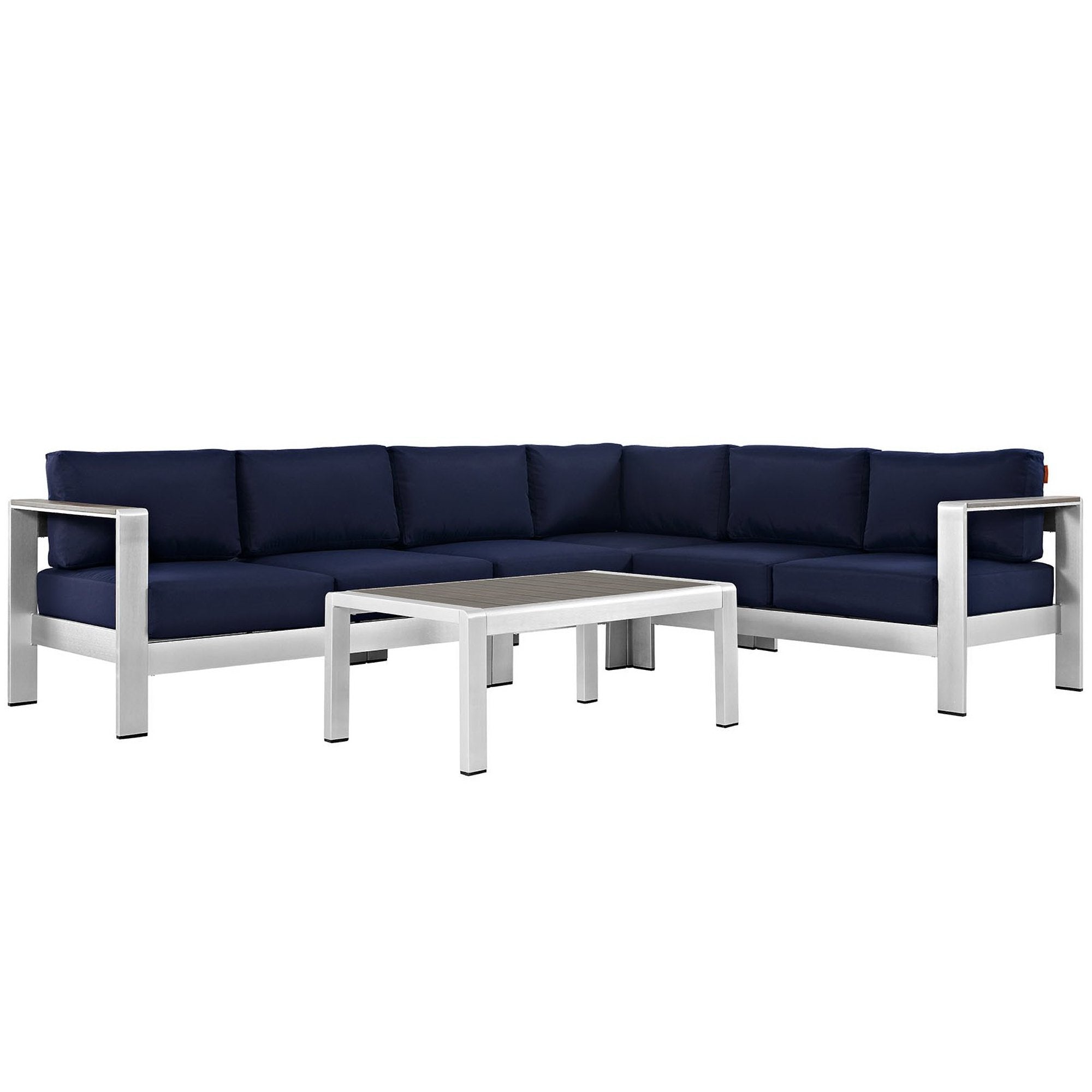 outdoor 5 Piece Outdoor Aluminum Sectional Sofa Set