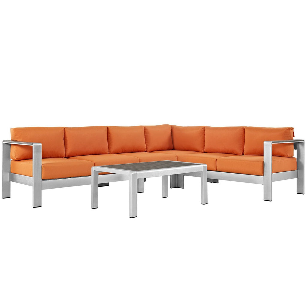 outdoor 5 Piece Outdoor Aluminum Sectional Sofa Set