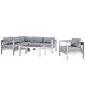 outdoor 5 Piece Outdoor Aluminum Sectional Sofa Set
