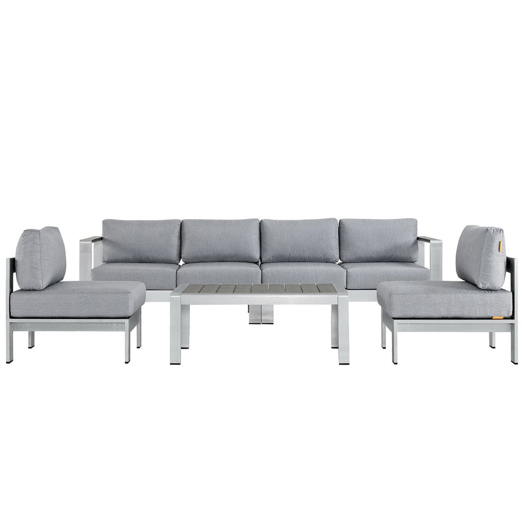 outdoor 5 Piece Outdoor Aluminum Sectional Sofa Set