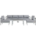 outdoor 5 Piece Outdoor Aluminum Sectional Sofa Set