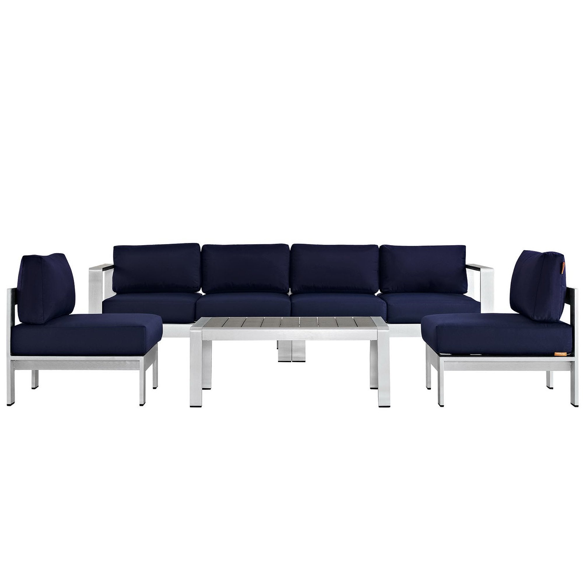 outdoor 5 Piece Outdoor Aluminum Sectional Sofa Set