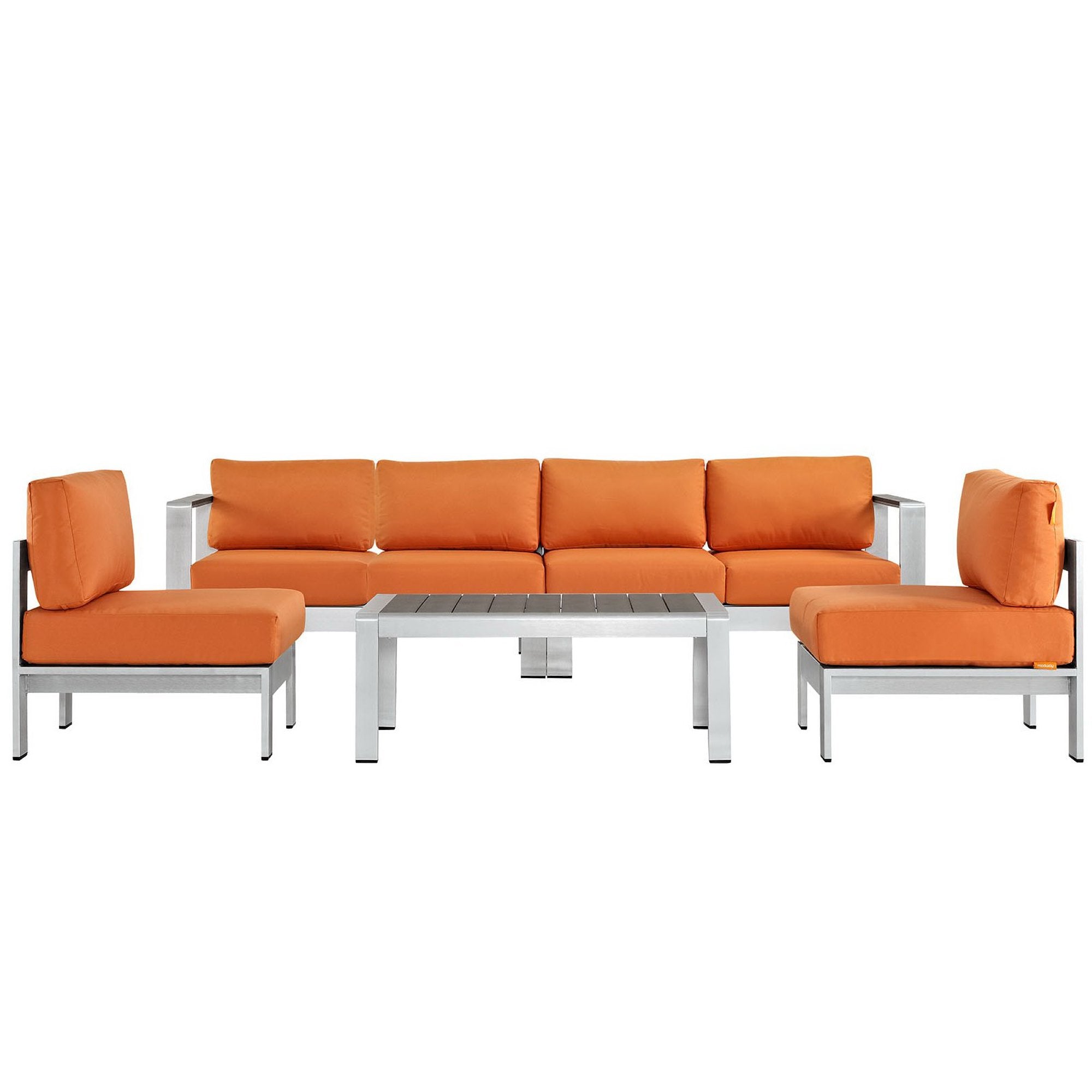 outdoor 5 Piece Outdoor Aluminum Sectional Sofa Set