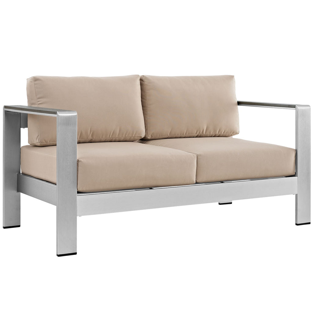outdoor 6 Piece Outdoor Patio Aluminum Sectional Sofa Set