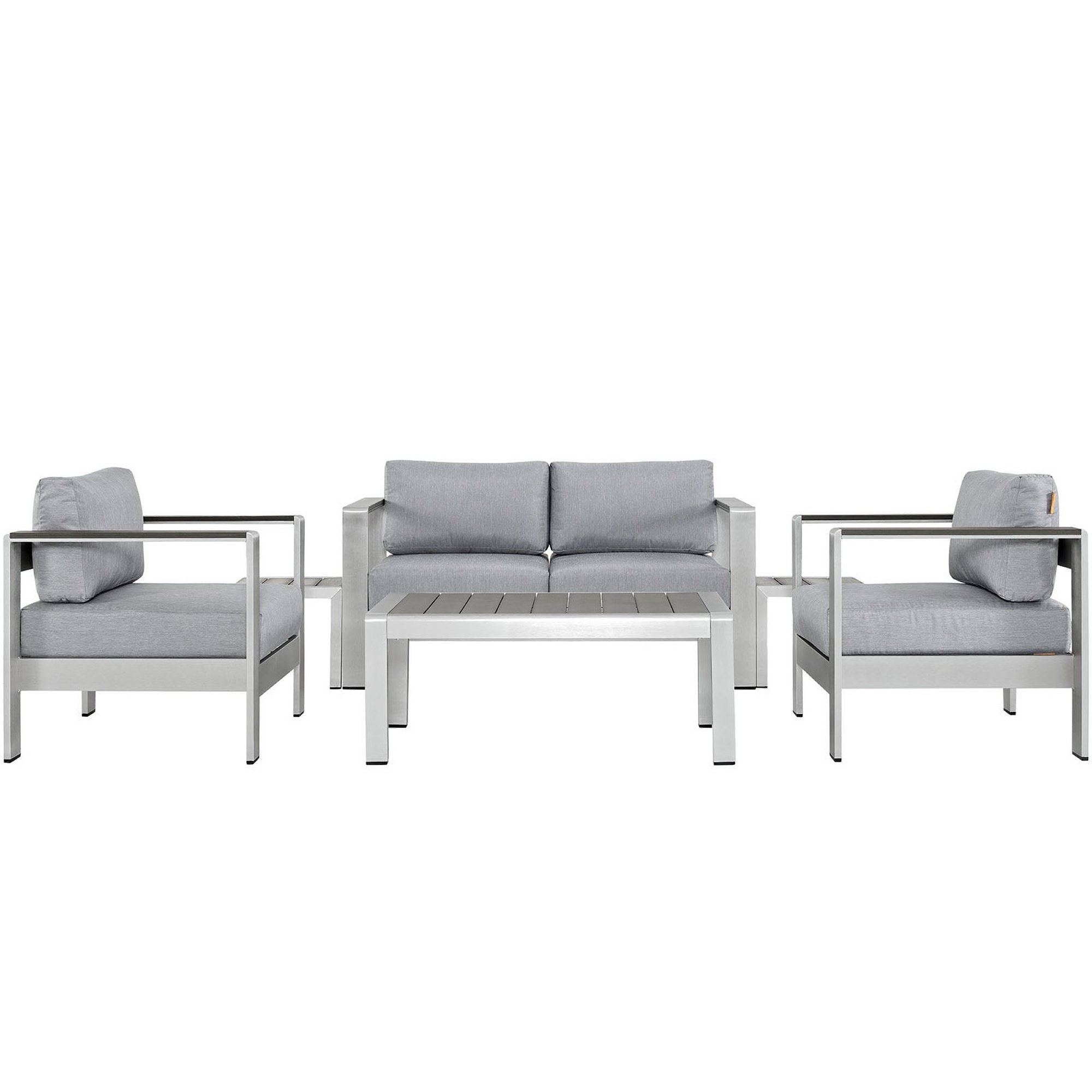 outdoor 6 Piece Outdoor Patio Aluminum Sectional Sofa Set