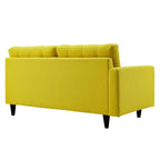 Empress Left-Facing Upholstered Fabric Loveseat