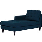 Empress Left-Arm Upholstered Fabric Chaise - EEI-2596-AZU