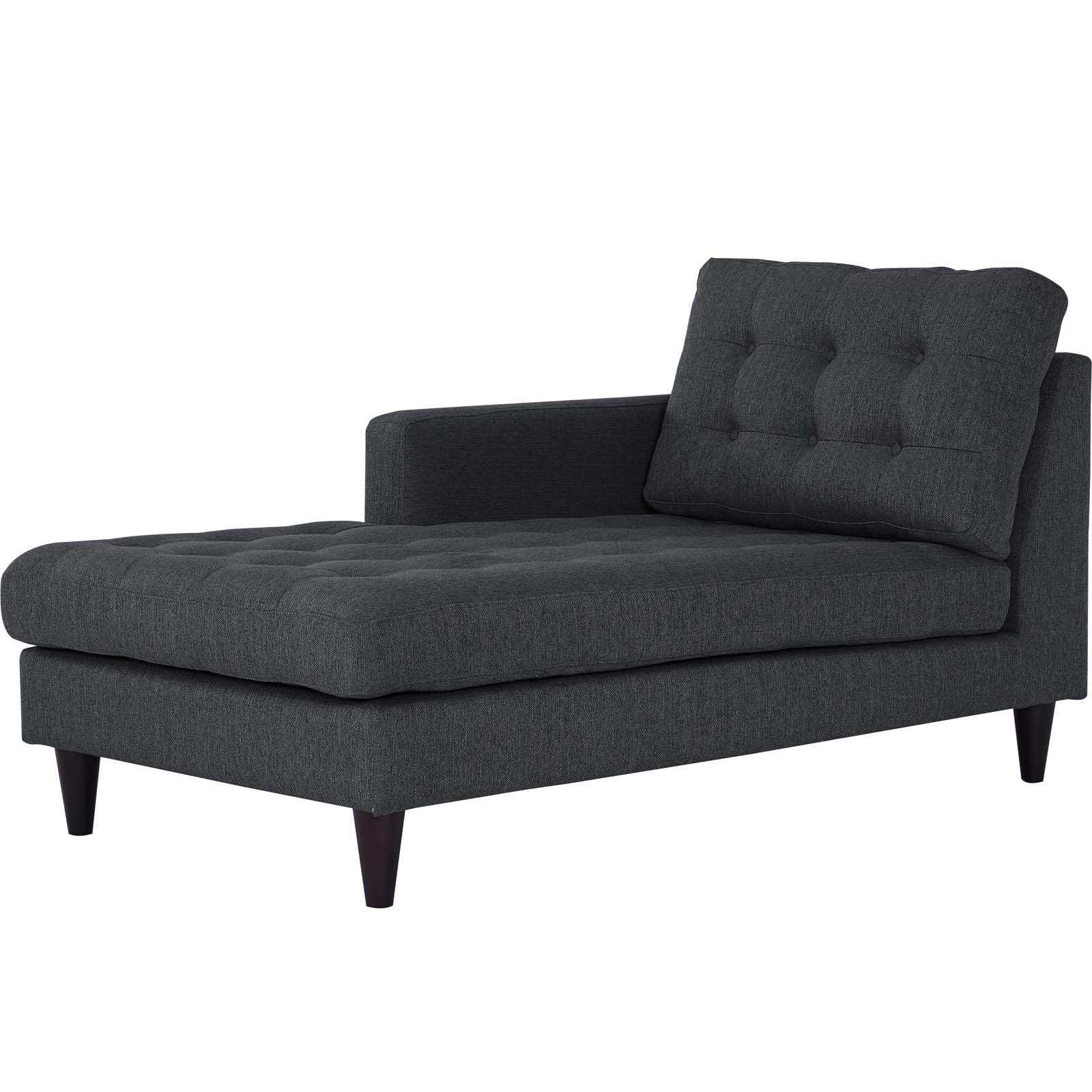 Empress Left-Arm Upholstered Fabric Chaise - EEI-2596-DOR