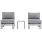 Shore 7 Piece Outdoor Aluminum Sectional Sofa Set