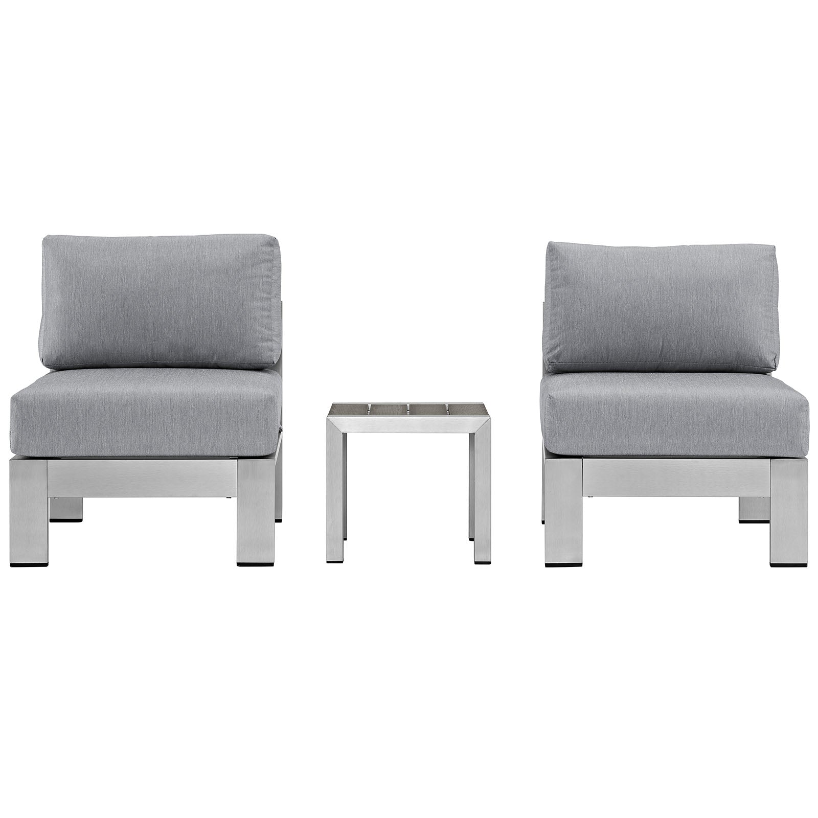 Shore 7 Piece Outdoor Aluminum Sectional Sofa Set