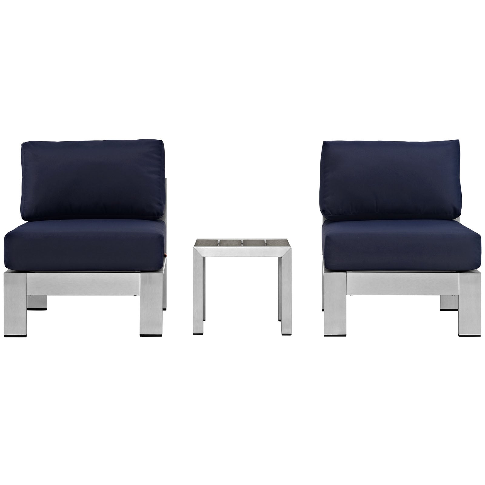 outdoor 3 Piece Outdoor Patio Aluminum Sectional Sofa Set