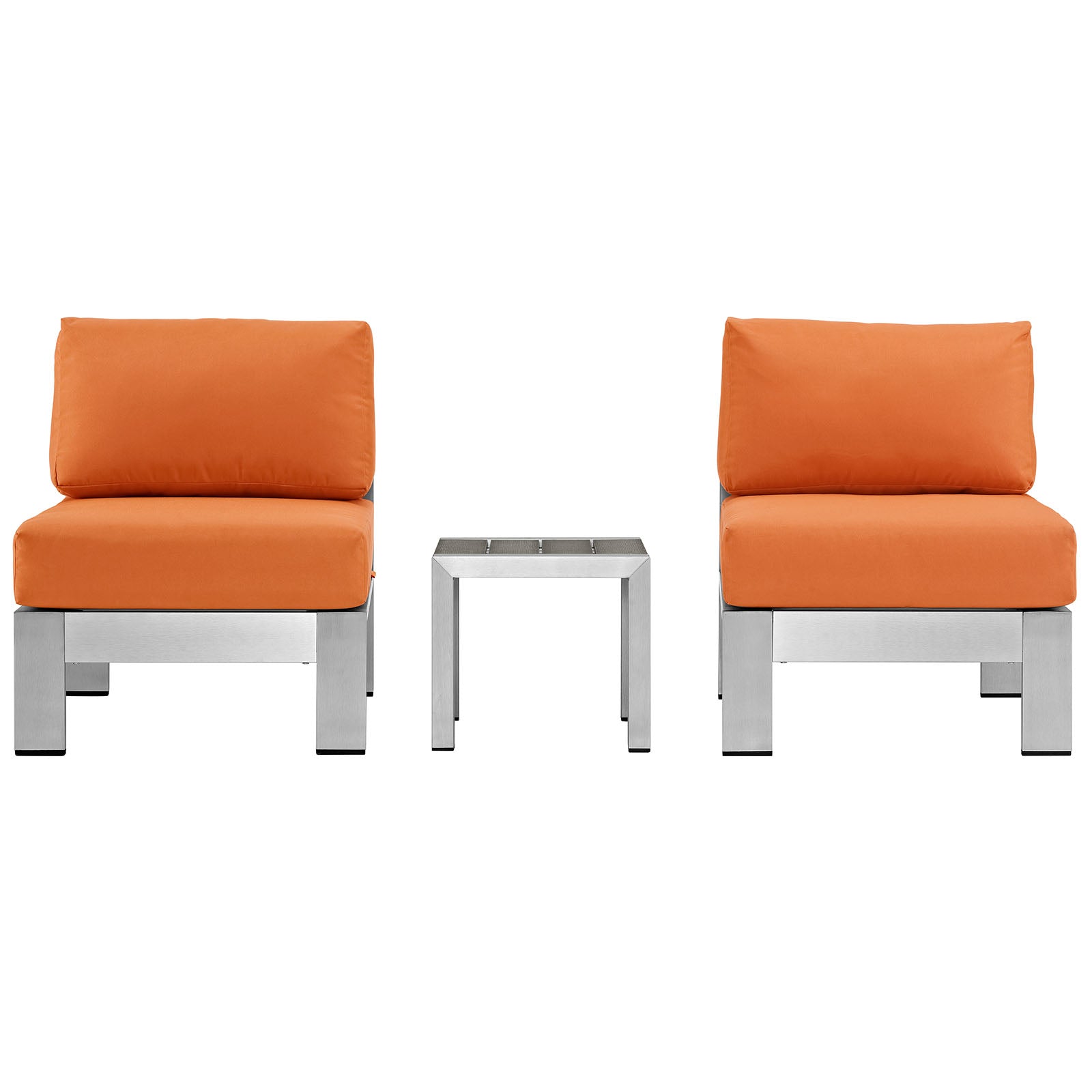 outdoor 3 Piece Outdoor Patio Aluminum Sectional Sofa Set