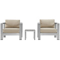 outdoor 3 Piece Outdoor Patio Aluminum Set