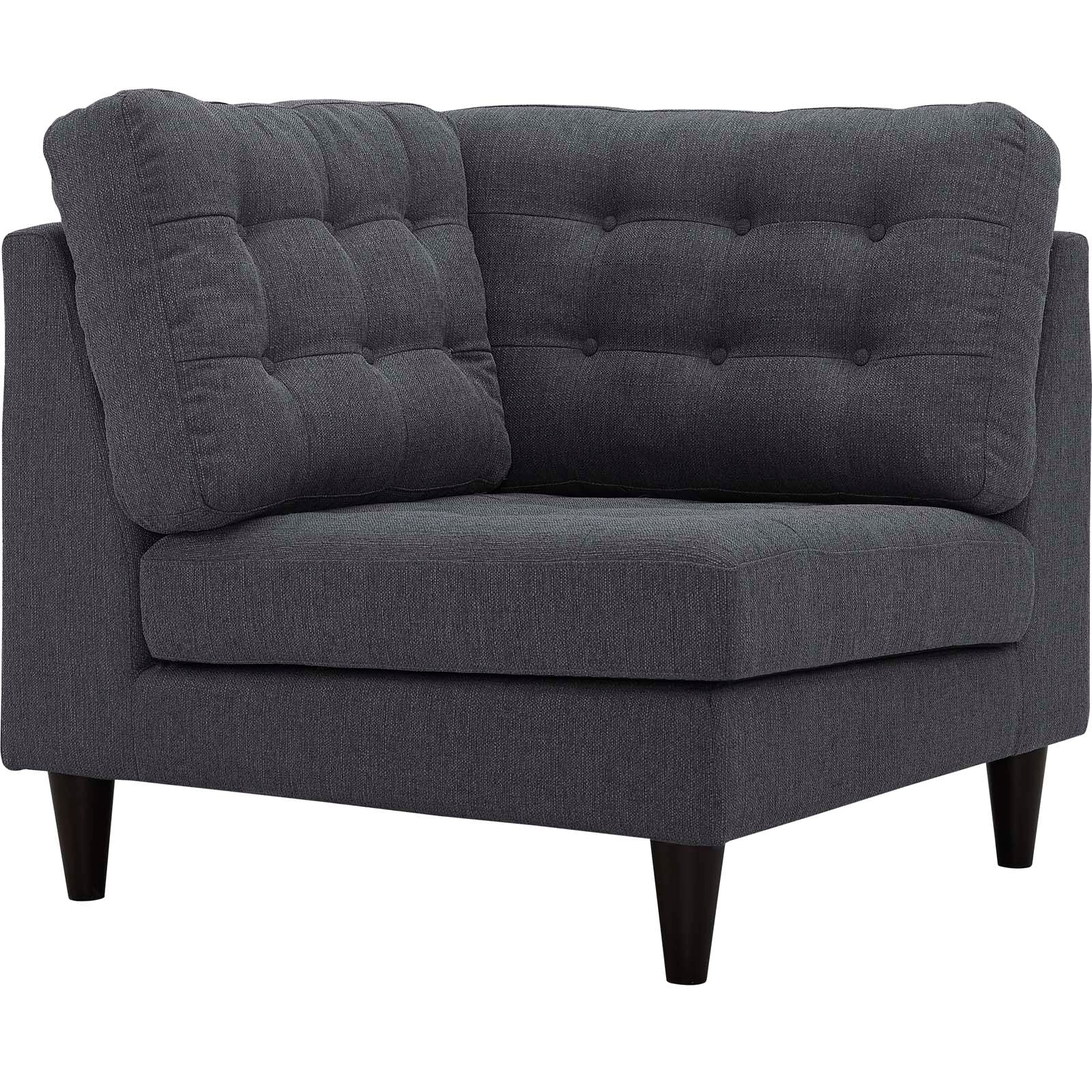 Empress Upholstered Fabric Corner Sofa - EEI-2610-DOR