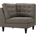 Empress Upholstered Fabric Corner Sofa - EEI-2610-GRA