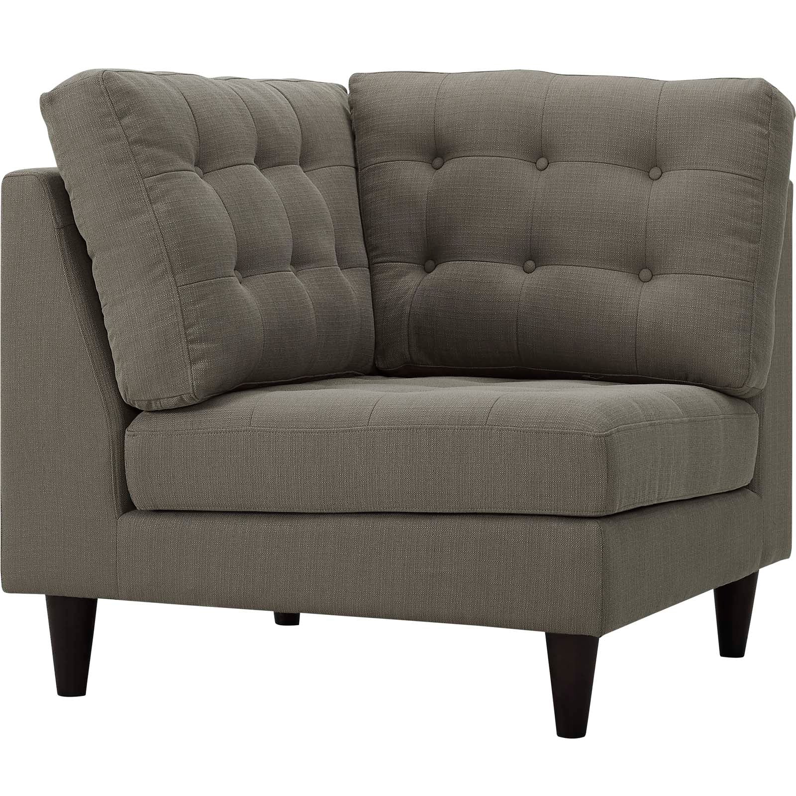 Empress Upholstered Fabric Corner Sofa - EEI-2610-GRA