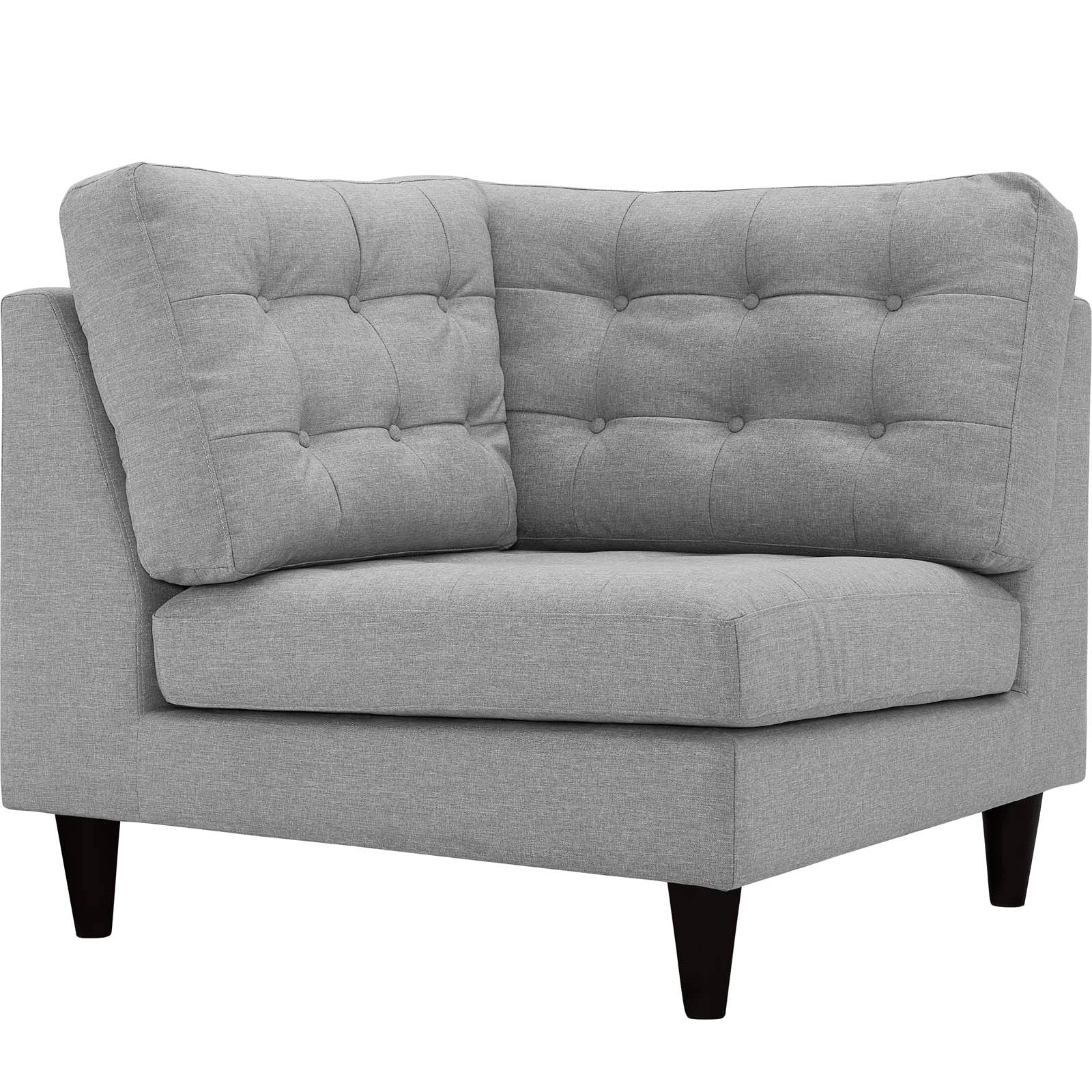 Empress Upholstered Fabric Corner Sofa - EEI-2610-LGR