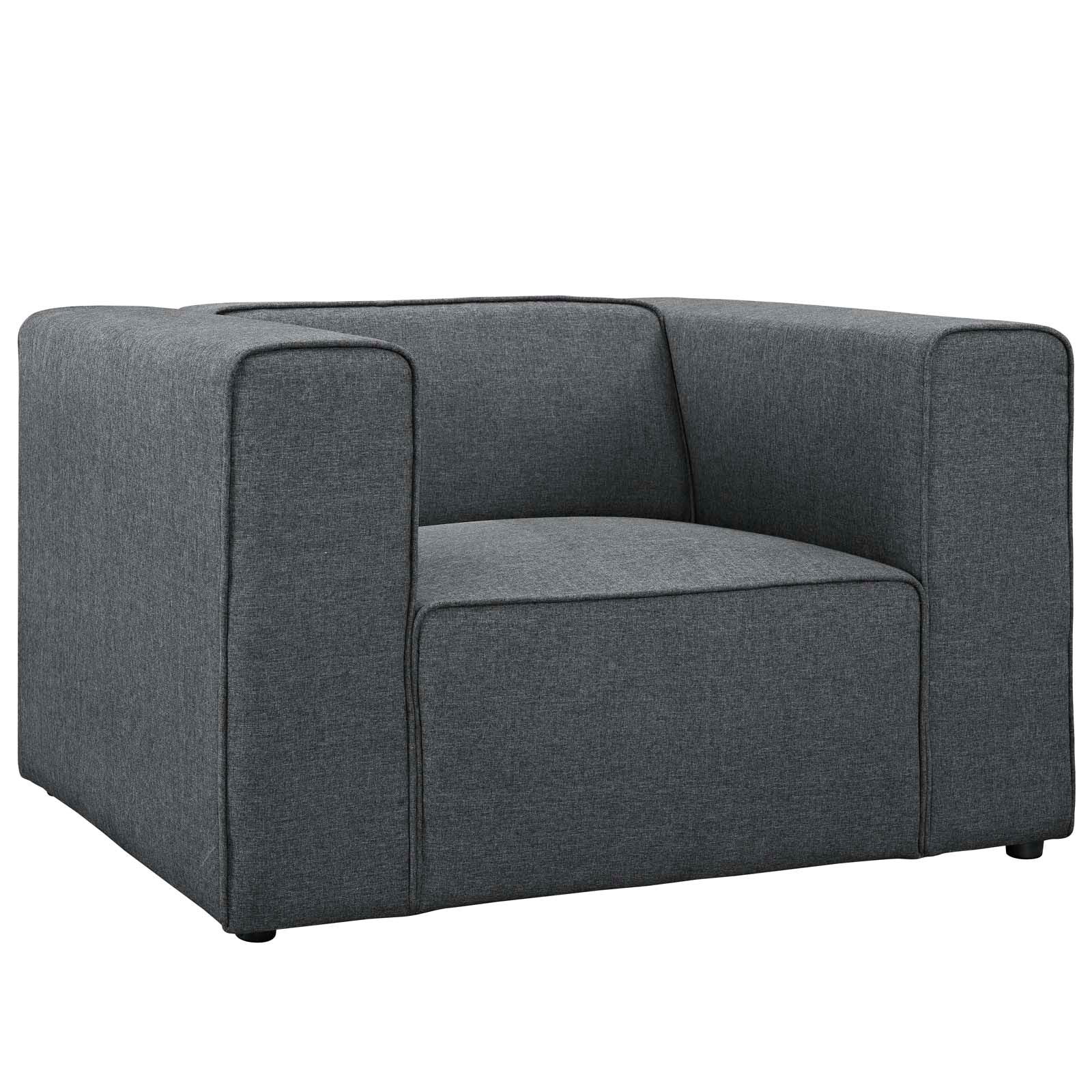 Mingle Upholstered Fabric Armchair - EEI-2718-GRY
