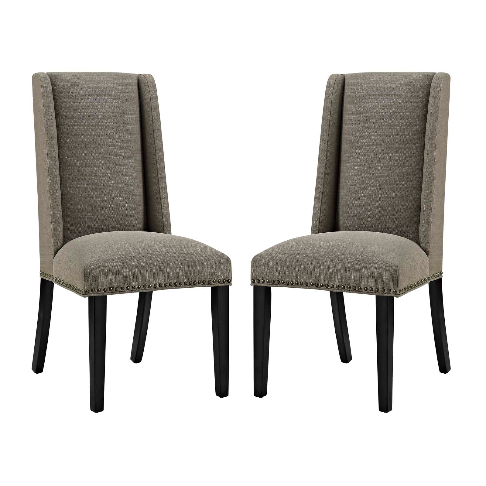 Baron Fabric Dining Chair Set of 2 - EEI-2748-GRA-SET