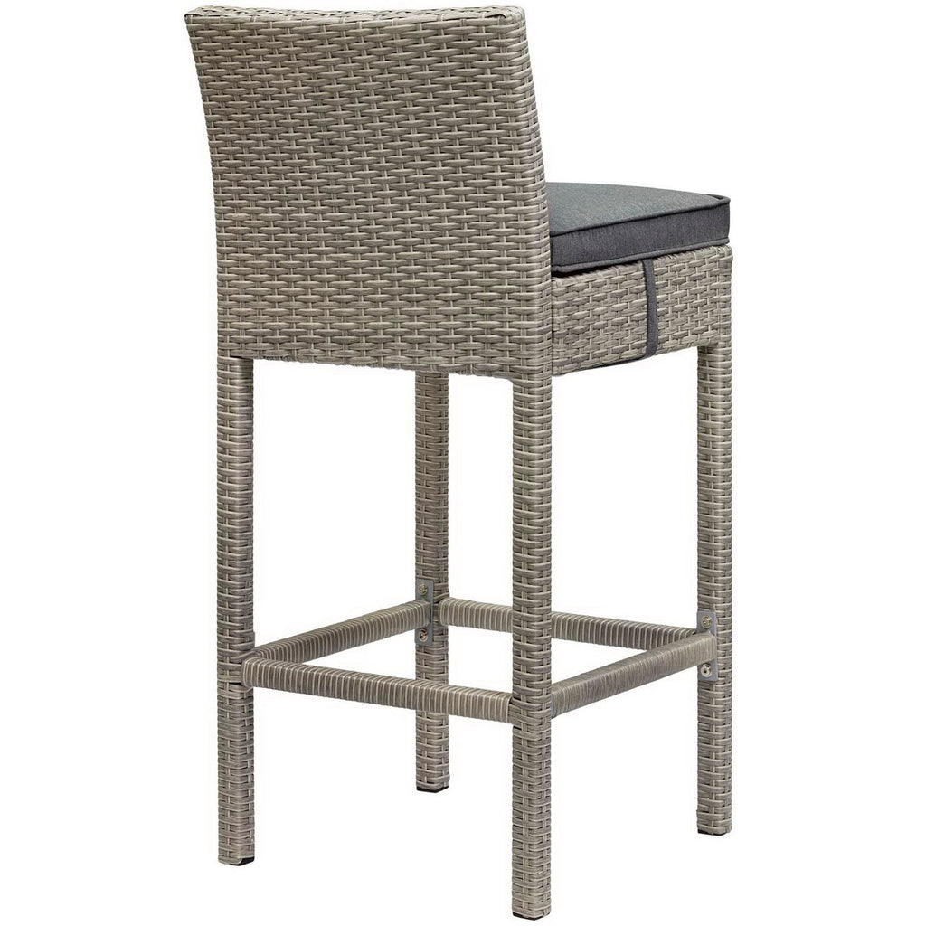 Conduit Outdoor Wicker Rattan Bar Stool