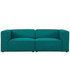 Mingle 2 Piece Upholstered Fabric Sectional Sofa Set