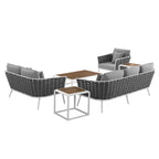 outdoor 6 Piece Outdoor Aluminum Sectional Sofa Set
