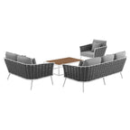 outdoor 4 Piece Outdoor Aluminum Sectional Sofa Set