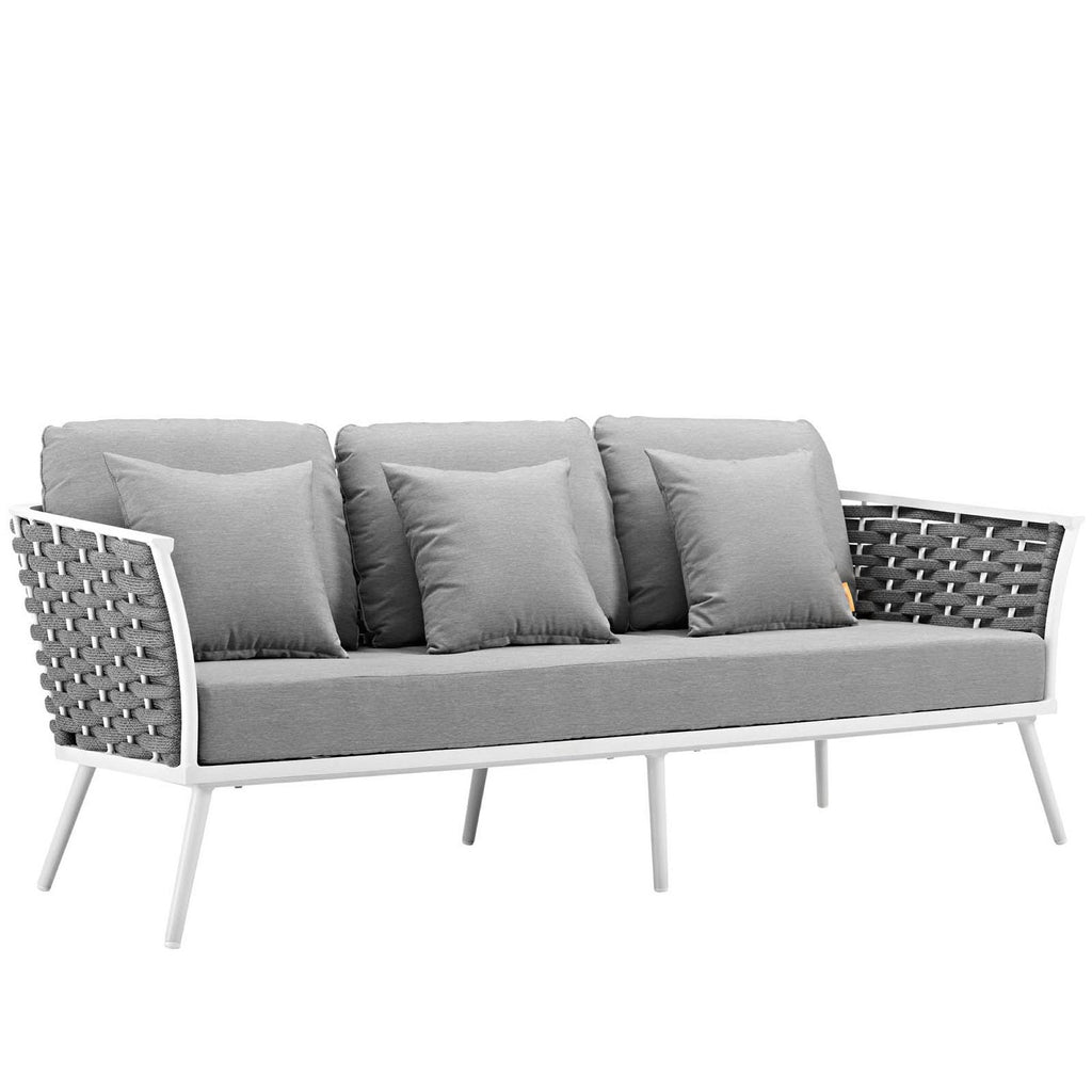 outdoor 4 Piece Outdoor Aluminum Sectional Sofa Set