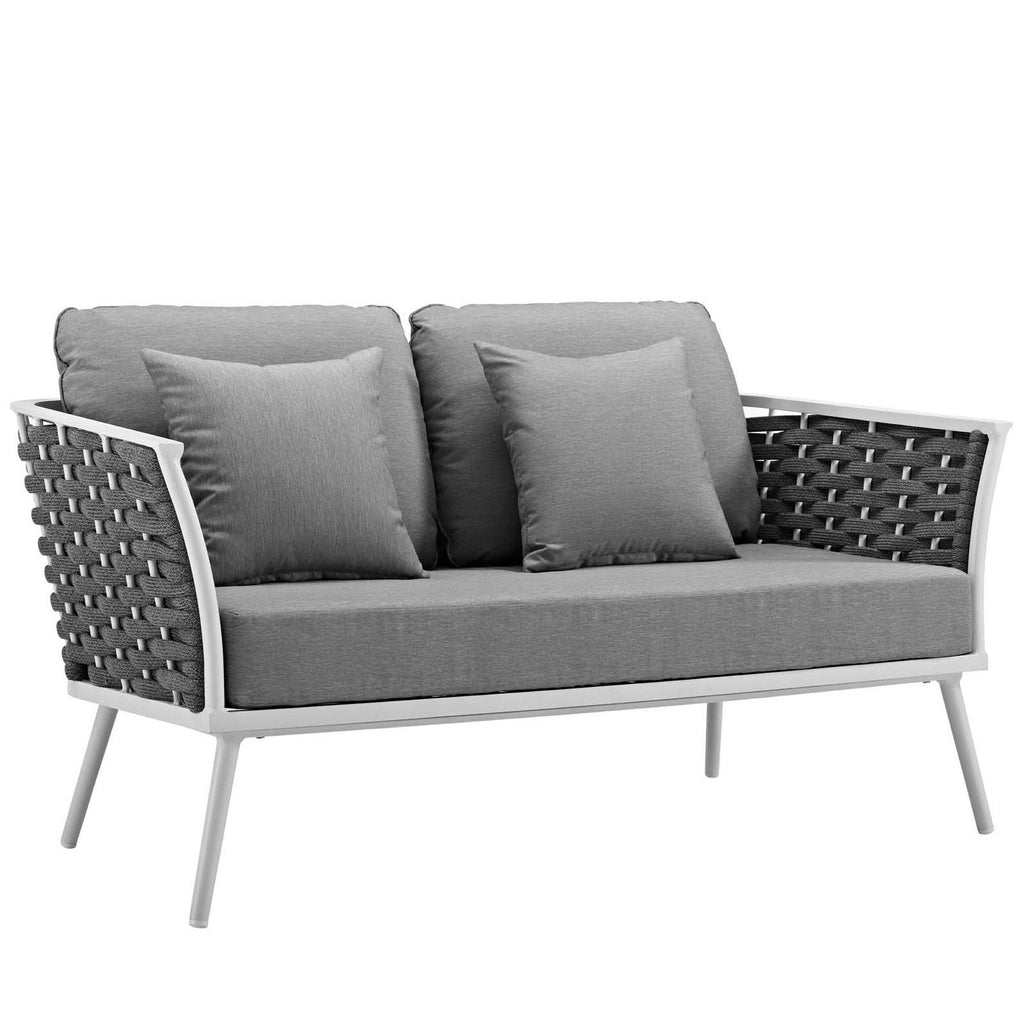 outdoor 2 Piece Outdoor Aluminum Sectional Sofa Set