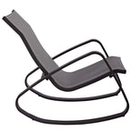 Traveler Rocking Lounge Chair Outdoor Patio Mesh Sling Set of 2