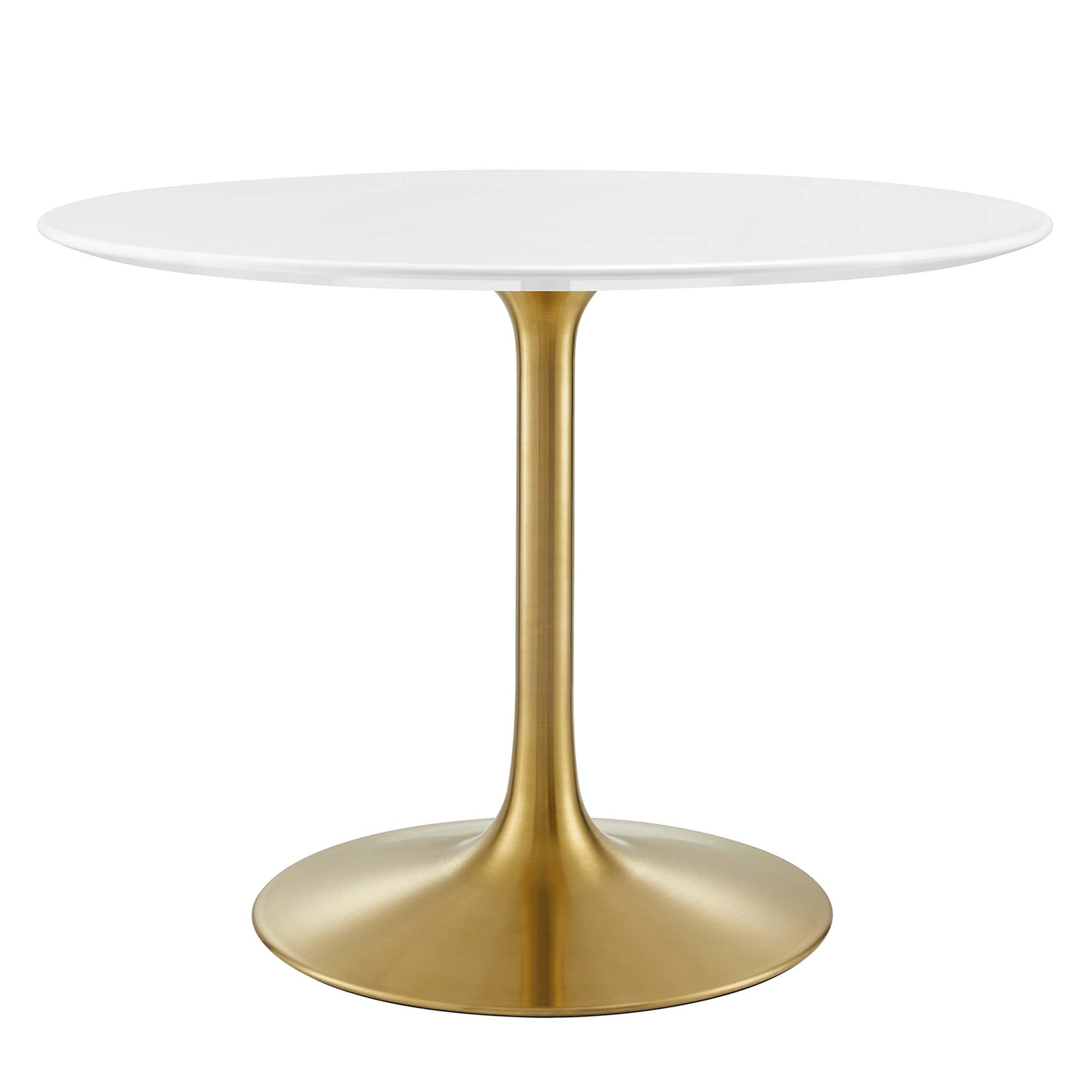 Lippa Round 40" Dining Table - EEI-3226-GLD-WHI