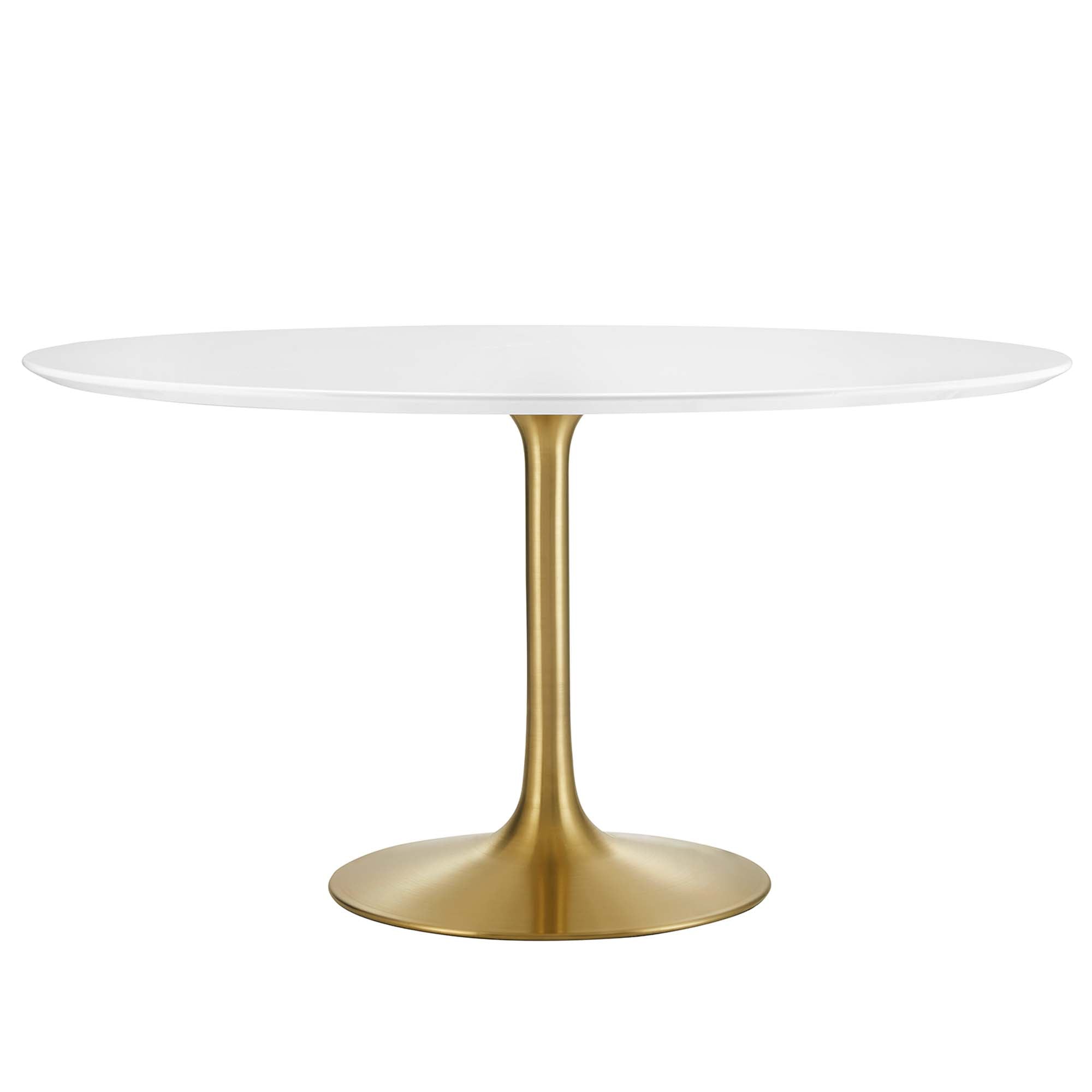 Lippa Round 54" Dining Table - EEI-3228-GLD-WHI