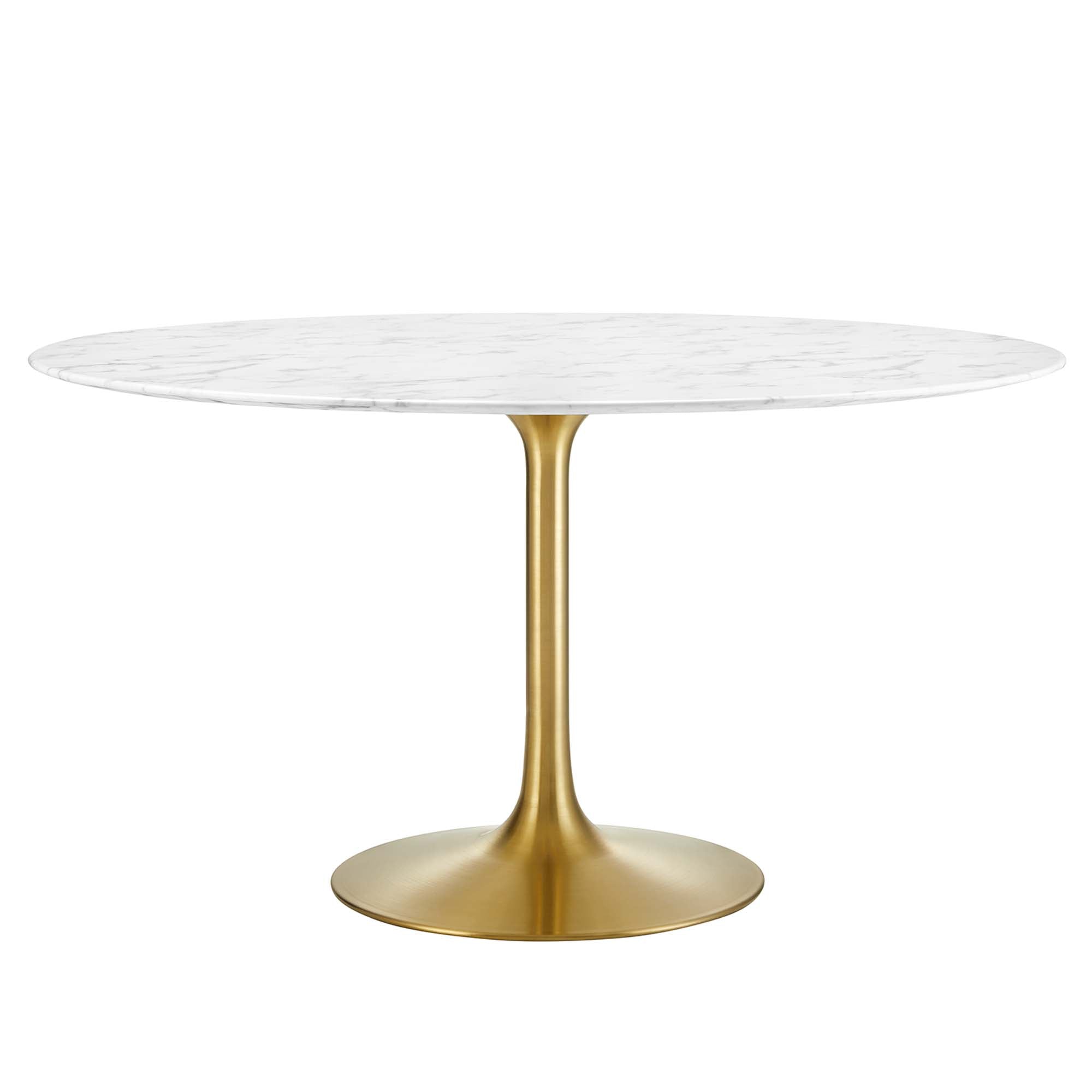 Lippa Round 54" Dining Table - EEI-3233-GLD-WHI