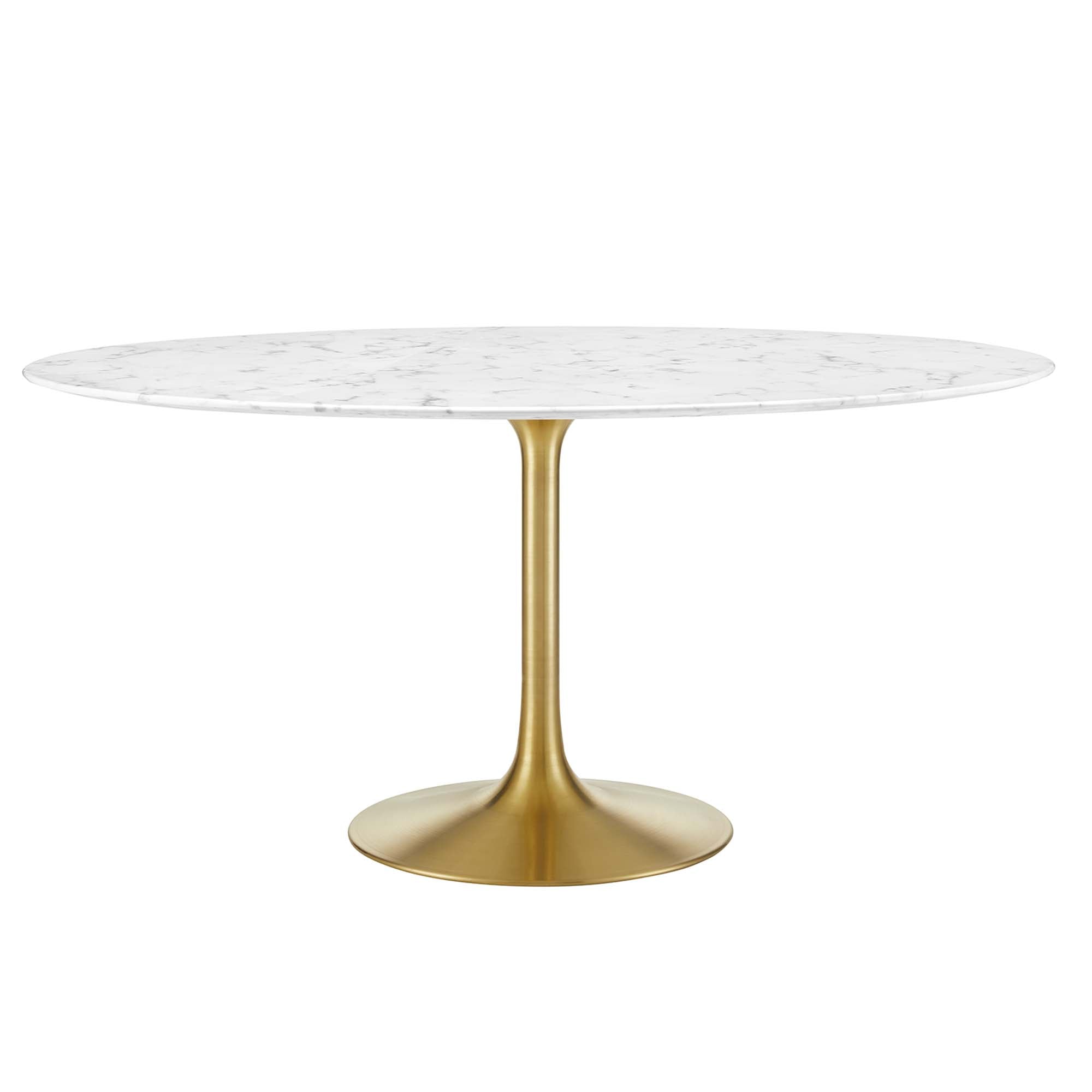 Lippa Round 60" Dining Table - EEI-3234-GLD-WHI