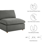 modular Down Filled Overstuffed Armless Chair