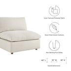 modular Down Filled Overstuffed Armless Chair