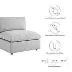 modular Down Filled Overstuffed Armless Chair