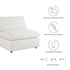 modular Down Filled Overstuffed Armless Chair