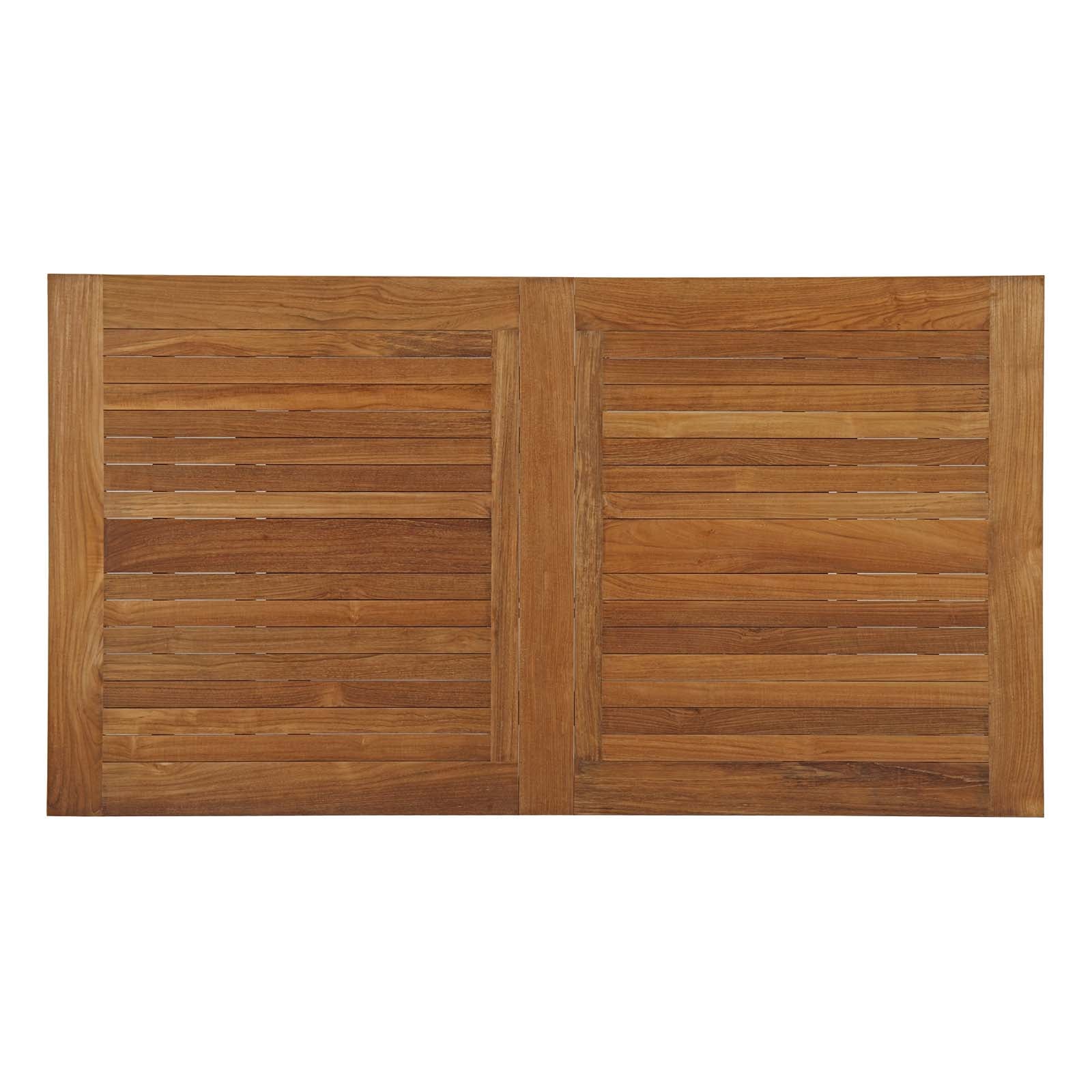 outdoor 7 Piece Outdoor Patio Teak Dining Set
